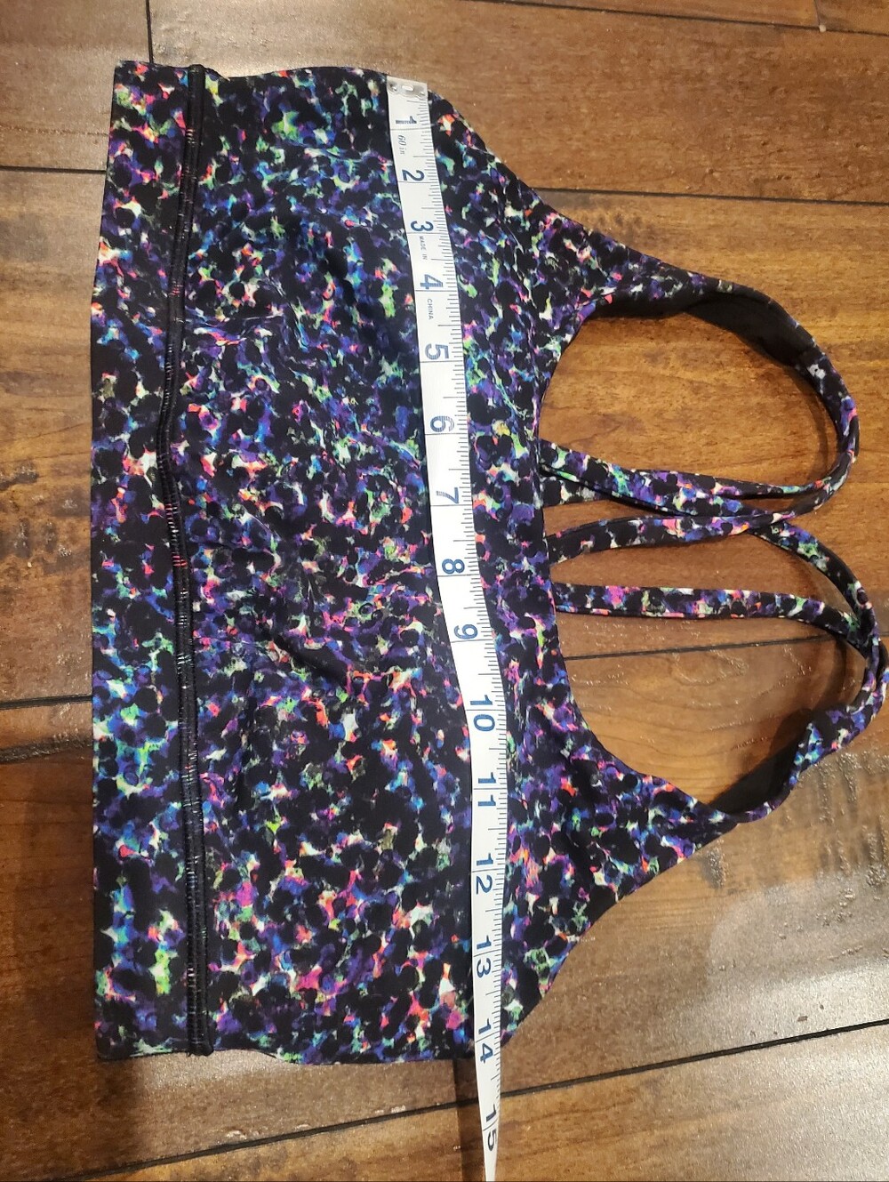 Lululemon Seawheeze Energy Sports Bra Summer Mirage Multi Print  Size 10 - Picture 6 of 10